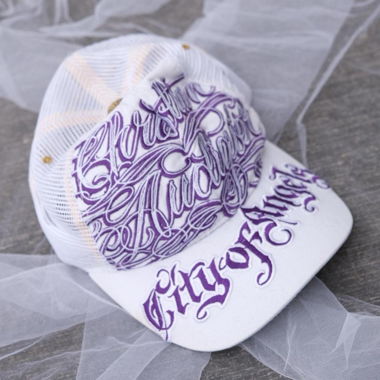 y2k vintage christian audigier white cap