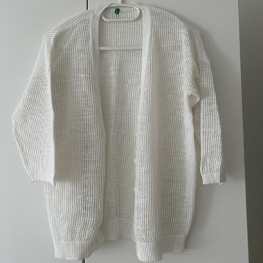 White Knit Cardigan
