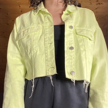 Denim jacket yellow