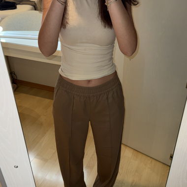 Pantaloni in tessuto marroni