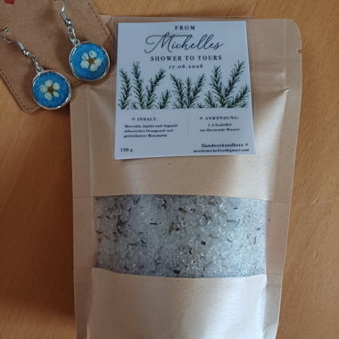 Handmade Rosemary Bath Salt with Fashion Jewellery