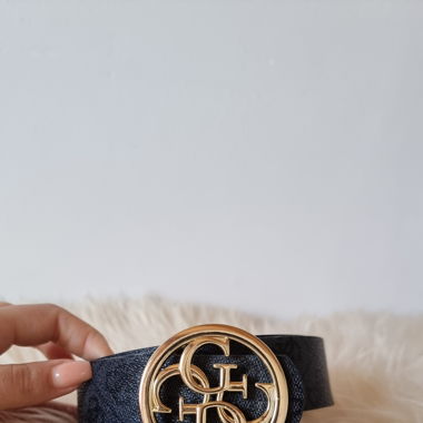 Guess Gürtel schwarz/gold