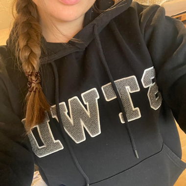 Hoodie mit Aufschrift