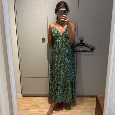 Abito lungo verde H&M