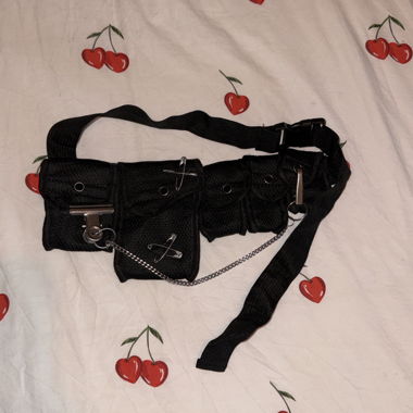 Borsa da vita utility Rave nera