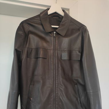 Veste en cuir Massimo Dutti