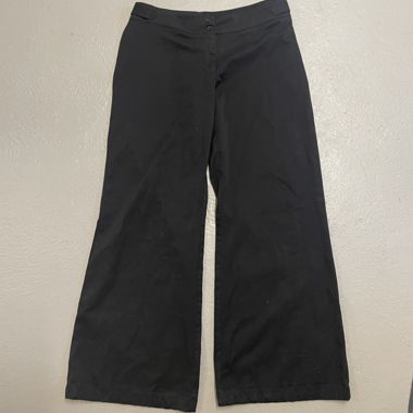 black low/midrise pants
