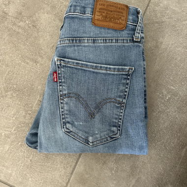 Levi's Slim-Jeans mit hoher Taille blau