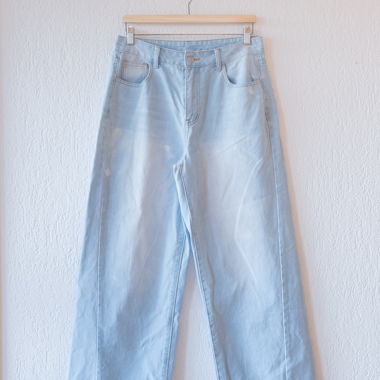 Light Blue Wide-Leg Jeans