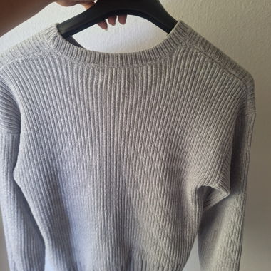 Pull en maille côtelée XS