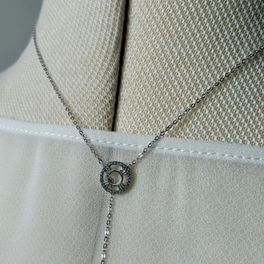 Tiffany style adjustable necklace silver 925
