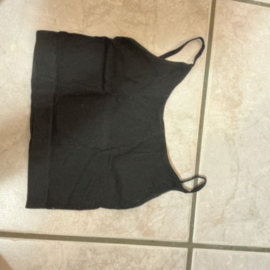 Crop-top noir