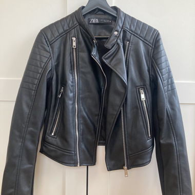 Zara faux-leather jacket
