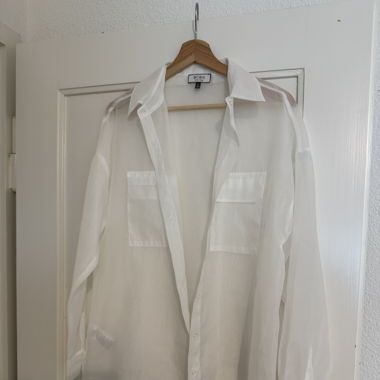 Seethrough white shirt