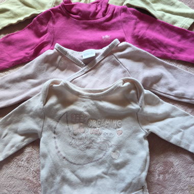 9 er Set Babybodys kurzarm & langarm Gr 62