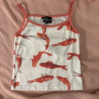Fish-Print Cami-Top