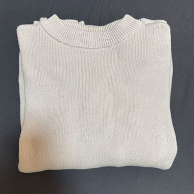 Beiger Strickpullover 
