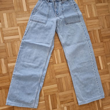 BERSHKA Baggy-Jeans Kinder mit elastischem Bund