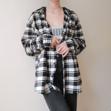 Oversized flannel shirt