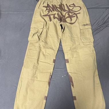 Two Baggy Cargo Pants Sand S