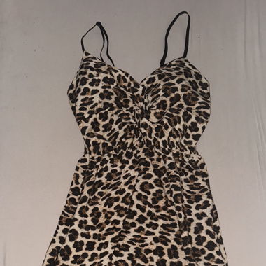 Sommerkleid Leopardenmuster S luftig & angenehm 🐆