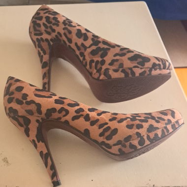 Leopard Heels ungetragen 