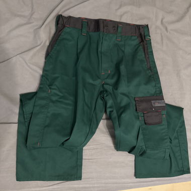 Pantaloni da lavoro verde/nero