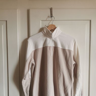 Vintage Fleece Pullover in beige