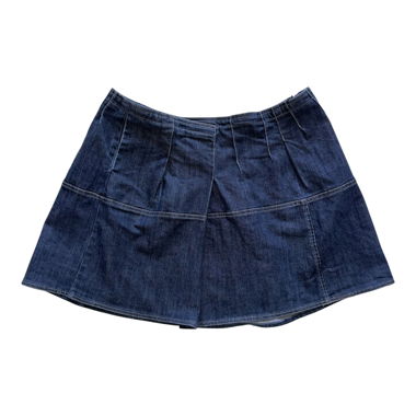 Aldolfo Dominguez Dark Jeans Skirt   