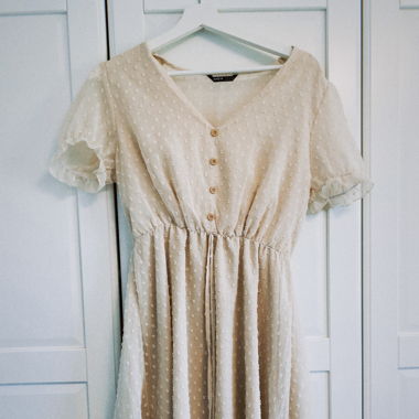 beiges Sommerkleid M