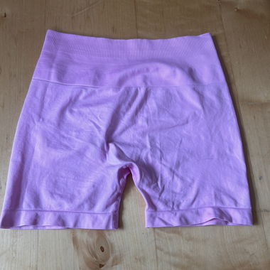 Pink gym shorts