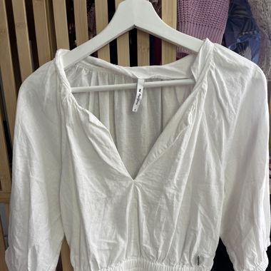 Crop Bluse weiss 