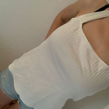 White Neckholder Top