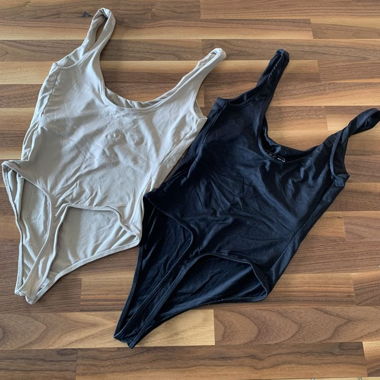 Bershka Body / 2 pack / Schwarz & Beige