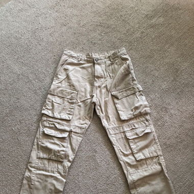 Beige Cargo Pants