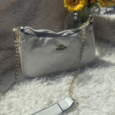 Coach Silver Crossbody Bag (Dupe)