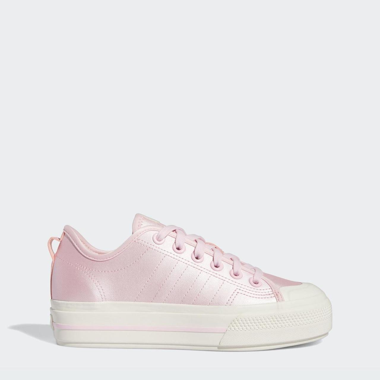 Adidas pink platform trainers