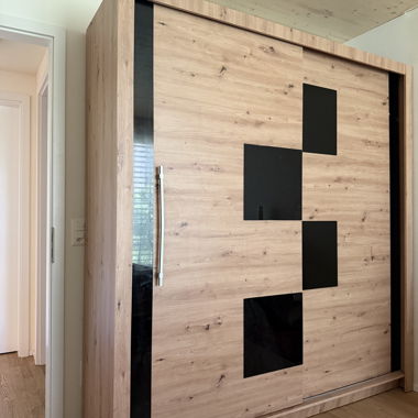 Wooden wardrobe