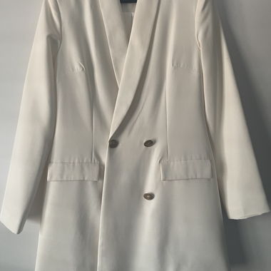 Ultima chance: Blazer-cappotto/vestito bianco/crema