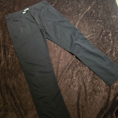 Schwarze Workfashion Stoffhose