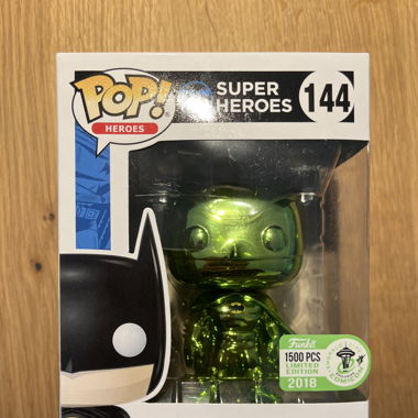 Funko Pop Batman Emerald Green Chrome 2018 ECCC 