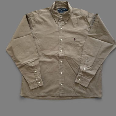 Ralph Lauren Brown Button Down Shirt