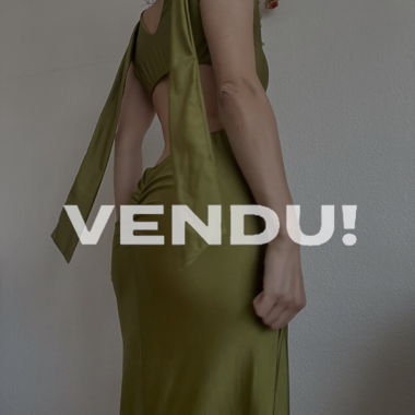 Grünes Cocktailkleid