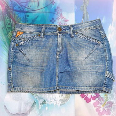 Mini-jupe bubble en denim Freesoul