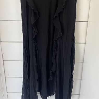 Jupe noire en mousseline