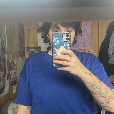 Stradivarius blue t-shirt