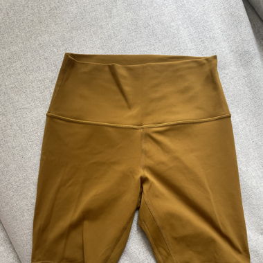 lululemon short tights, senfgelb 