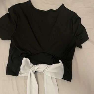 Shein top, rückenfrei mit schleife