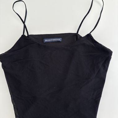 Crop top in mesh nero Brandy Melville