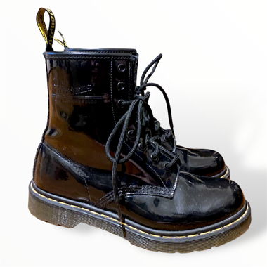 Dr Martens 1460 W bottes vernies noires